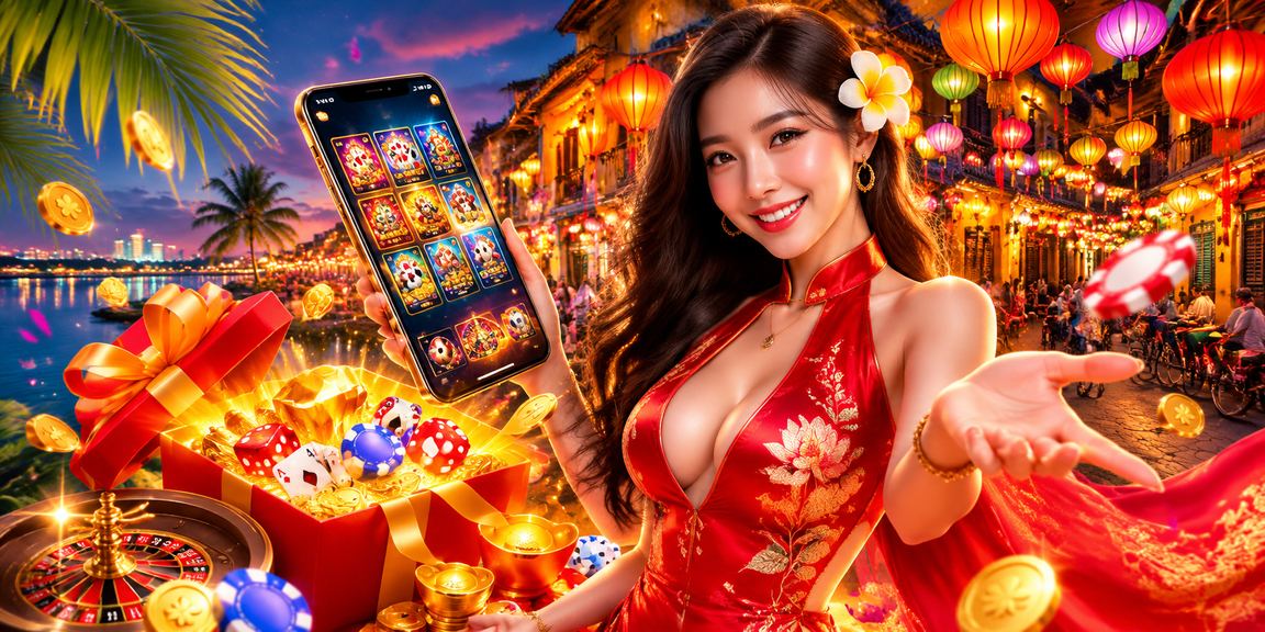 Người dùng Hà Nội chơi casino trên điện thoại tại chợ đêm