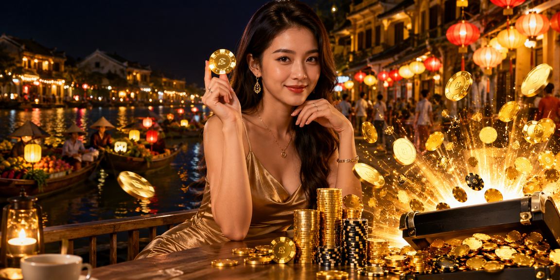 Người chơi phân tích kèo cá cược bên ly cà phê tại phố cổ Hội An